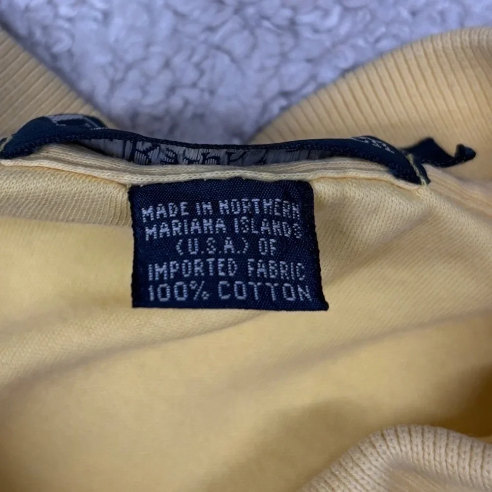 Polo Ralph‎ Lauren Polo Shirt Mens Large Yellow Short Sleeve Embroidered Pony